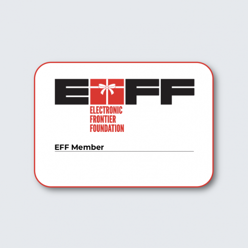 EFF Gift Membership Certificate