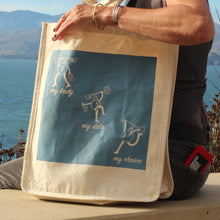 Load image into Gallery viewer, Reproductive Justice Tote Bag featuring Lady Lock
