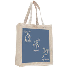 Load image into Gallery viewer, Reproductive Justice Tote Bag featuring Lady Lock
