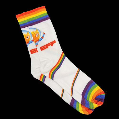 Space Cat Pride Socks