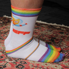 Load image into Gallery viewer, Space Cat Pride Socks
