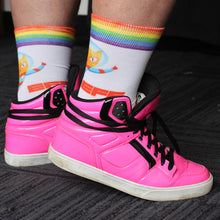 Load image into Gallery viewer, Space Cat Pride Socks
