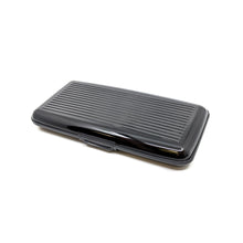 Load image into Gallery viewer, Black Aluminum RFID-Blocking Wallet
