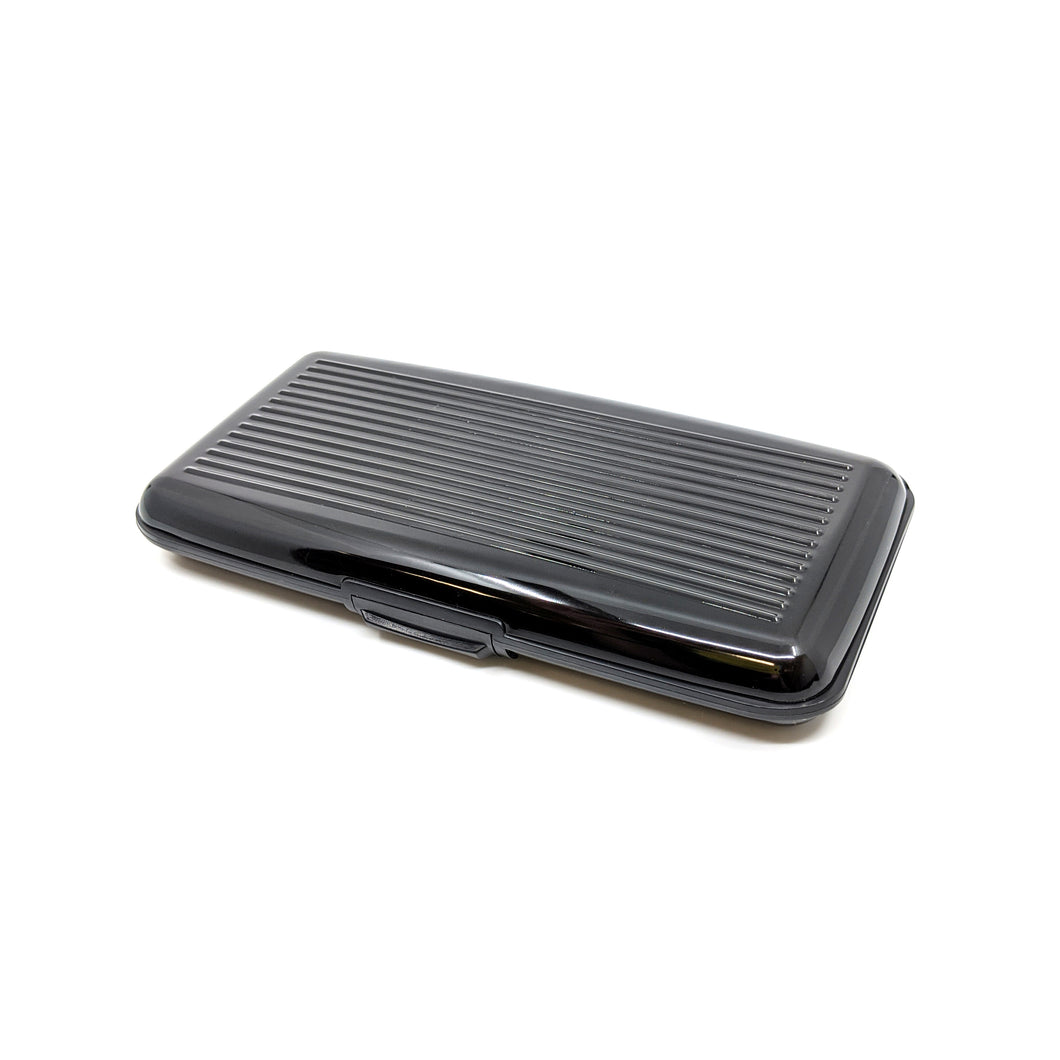 Black Aluminum RFID-Blocking Wallet