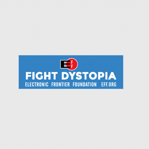 Fight Dystopia Bumper Sticker