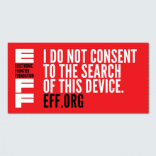 Load image into Gallery viewer, &quot;I Do Not Consent to the Search of this Device&quot; Sticker 3-Pack
